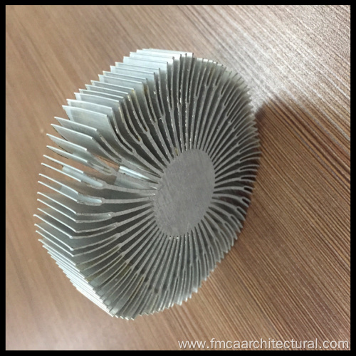 Round Customized Cutting Parts Anodizing Aluminium Heatsink